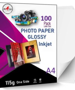 Premium Glossy 115gsm A4 Photo Paper For Inkjet Printers - 100 Sheets