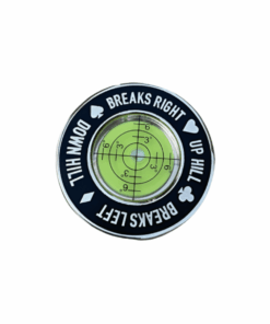 Premium Golf Green Reader and Marker - Black, Silver