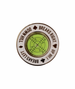 Premium Golf Green Reader and Marker - White, Silver