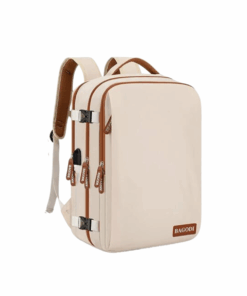 Premium Large Capacity Expandable Travel Backpack - Cream