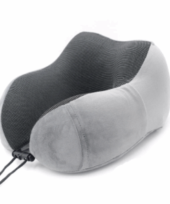 Premium Memory Foam Travel Neck Pillow - Grey