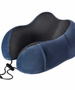 Premium Memory Foam Travel Neck Pillow - Navy