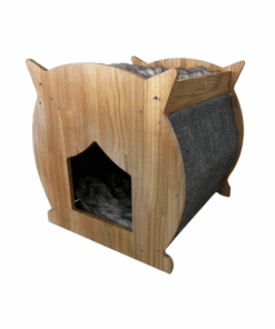 Premium Paws LuxeSturdy Stylish Wooden Cat Bed