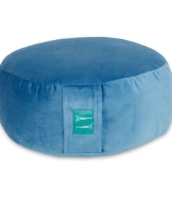 Premium Round Meditation Yoga Cushion - Blue