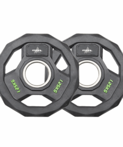 Premium Rubber Olympic 5kg Weight Plates - Stainless Steel Ring