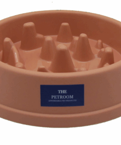 Premium Slow Eating Bowl Feeder For Pets - Peach