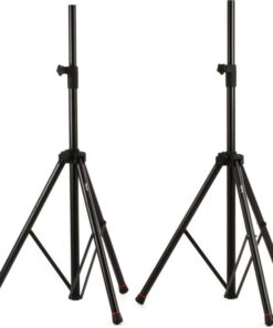 Premium Speaker Stand with Adjustable Height and Flat Platform Support Set