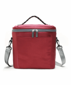 Premium Thermal Insulated Cooler Bag - Wine Red