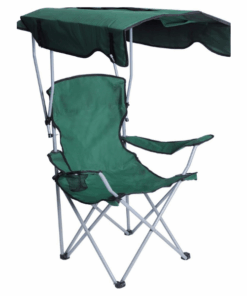 Premium XXL Camping Chair With Canopy - Portable Folding Fishing Chair