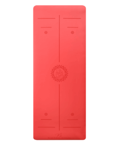 Premium Yoga Mat + Carry Stretch Strap - Ardor Red