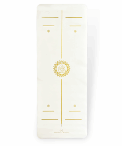 Premium Yoga Mat + Carry Stretch Strap - Everest White