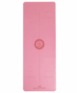 Premium Yoga Mat + Carry Stretch Strap - Fuchsia Pink