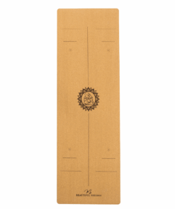 Premium Yoga Mat + Carry Stretch Strap - Organic Cork