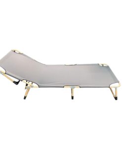 PremiumEase Outdoor Folding Recliner - Silver