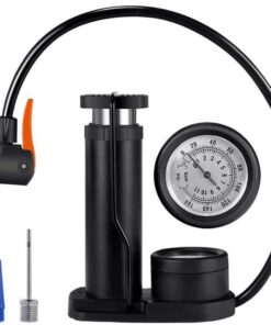 Preset Pressure Mini Foot Pump Tire Inflator with Pressure Gauge