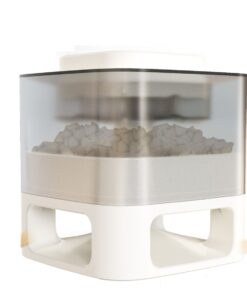 Press the Button Doggie Treat Dispenser - Interactive Dog Food Dispenser - White