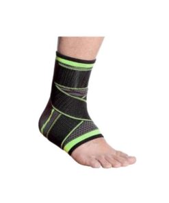 Pressurized Ankle Support Breathable - Adjustable Wrap Green and Black Unisex