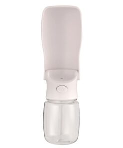 Prima Paws Foldable Dog Water Bottle - White