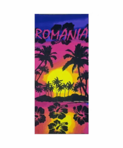 Printed Cotton Beach Towel - Romania