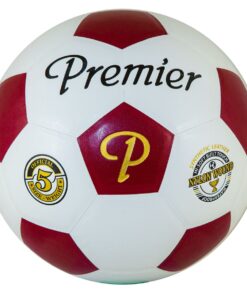 PRM Classic Moulded Soccer Ball Size 5 Red/White