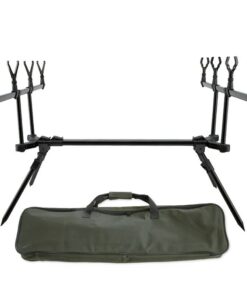 Pro Adjustable Carp Fishing 4-Rod Pod With Bag