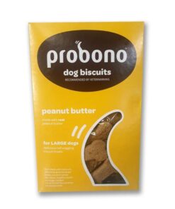 Probono Peanut Butter Dog Biscuits- Large