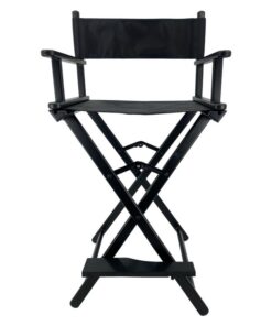 Professional Foldable Makeup Director Chair - MC19011 - Black
