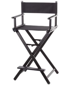 Professional Makeup Chair for Artists and Directors - Black
