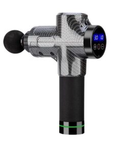 Professional MC345 Massage Gun with 6 Heads and Portable Bag - Carbon Black