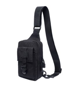 Professional Outdoor Tactical Chest Bag for Sport Camping Hiking - Black