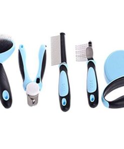 Professional Pet Grooming 5 Piece Kit - Light Blue