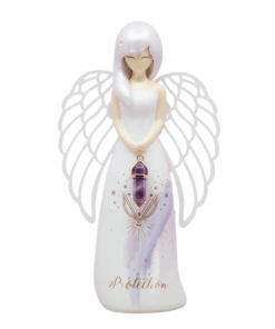 Protection - Amethyst Crystal Angel Figurine