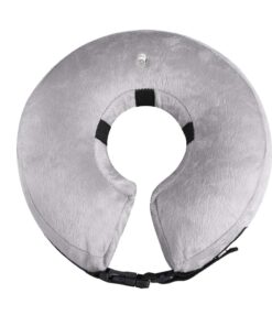 Protective Inflatable Pet Collar - Gray (Size: L)