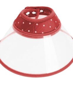 Protective Pet Collar for Pet Wound Recovery - Red - L