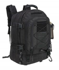 PSM -Outdoor Camo Tactical Backpack Climbing Hiking Travel Daypack - Black