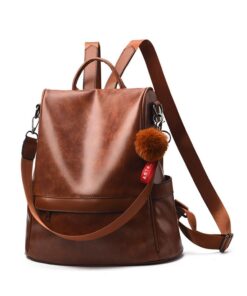 PU Backpack - Brown