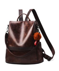 PU Backpack - Dark Brown
