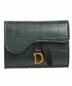 PU Croc Leather Women's Multi Card Wallet - Green