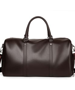 PU Gym Bag Travel Duffel Bag - 20L - Brown