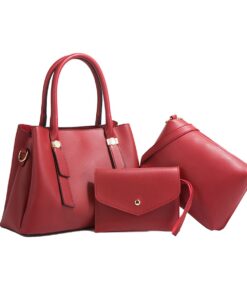 PU Leather Handbag for Women - Set of 3
