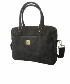 PU Leather High Quality Executive Laptop Bag - Black  - Unisex