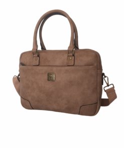 PU Leather High Quality Executive Laptop Bag - Pink  - Women