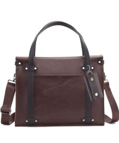 PU Leather Men Bag Leisure Men Business Messenger Bag With Leather Key Case