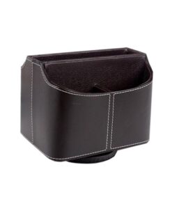 PU Leather Rotatable Remote Control Organizer