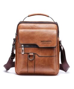 PU Leather Waterproof Mens Luxury Shoulder Bag