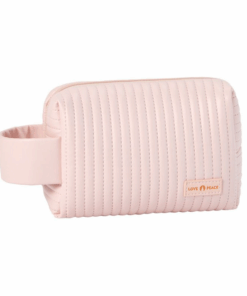 PU Leather Waterproof Toiletry Bag - Pink