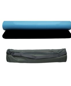 PU Natural Rubber 5mm Thick Yoga Mat - Blue