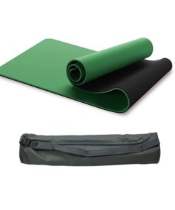 PU Natural Rubber 5mm Thick Yoga Mat - Green