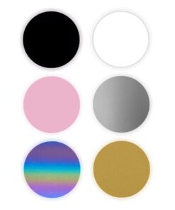 PU T-Shirt Transfer Vinyl - Metallic & Plain 6 Pack Assorted 25cm x 30cm