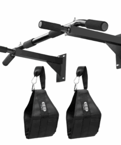 Pull Up Bar V1 - with Short Ab Swing - 1818 Fitness - Black
